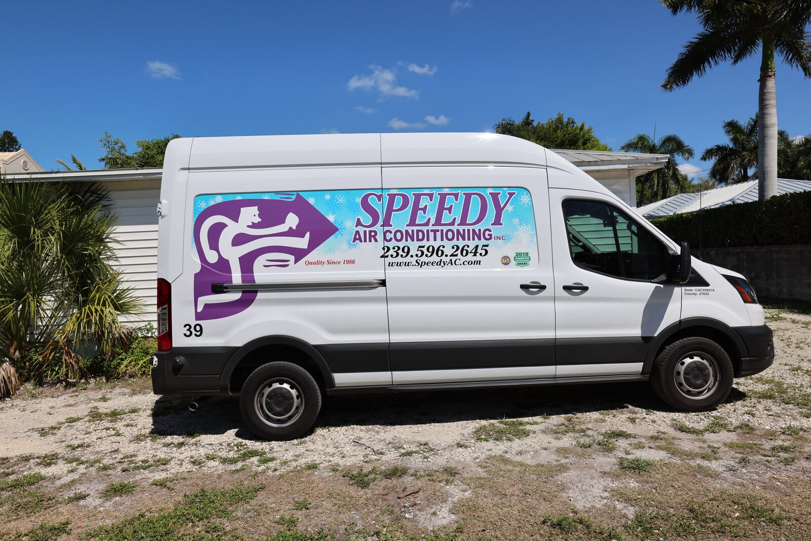 Speedy van 39, wrapped and ready to roll